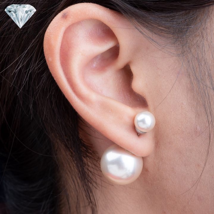 malai-gems-ต่างหูมุก-เงินแท้-silver-925-เพชรสวิส-cz-เคลือบทองคำขาว-รุ่น-51000513-แถมกล่อง-ต่างหูเพชร-ต่างหูเงินแท้