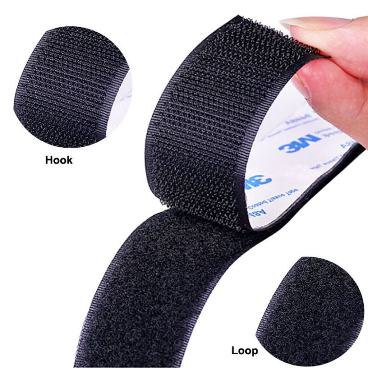 1m-pair-strong-self-adhesive-fastener-hook-and-loop-tape-nylon-sticker-hook-loop-double-sided-adhesive-for-diy-16-20-30-50-100mm