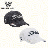 WinnerGolfหมวกกอล์ฟGolf Capลายทหาร สีดำ/สีขาว มีมาร์คเกอร์ในตัว ลายสุดเท่ห์ของเหล่าโปรกอล์ฟ2023mensgolf cap