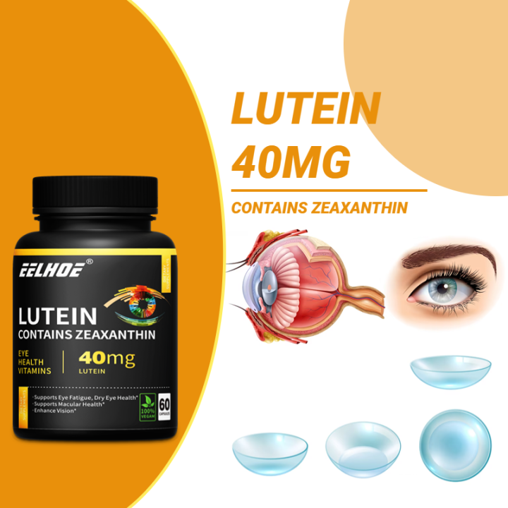 Lutein 40 mg With Zeaxanthin, Eye Health Supplement, Supports Eye