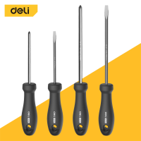 Deli ชุดไขควง 4 ชิ้น เซ็ตไขควง ไขควงหัวแฉก ไขควงหัวแบน เซ็ตประแจ Screwdriver Sets