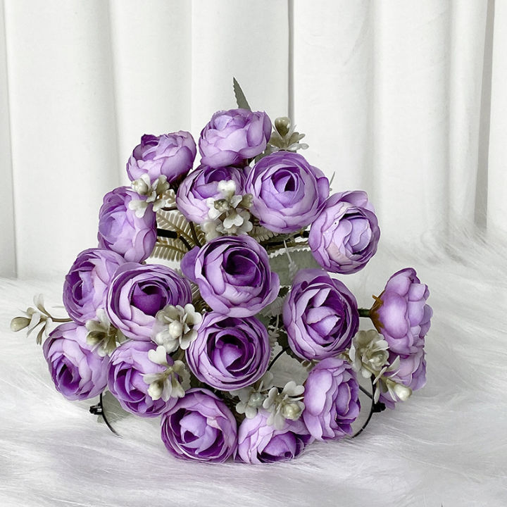 นอร์ดิก-ins-จําลองไฮเดรนเยียชุดชาหวาน-18-หัวดอกไม้ถือดอกไม้ปลอมแต่งงานอุปกรณ์ประกอบฉากดอกไม้ตกแต่งดอกไม้