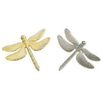 12PCS Dragonfly Napkin Ring DIY Hotel Wedding Banquet Table Display Metal Napkin Buckle - 6Pcs Gold 6Pcs Silver