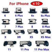 10 ชิ้น หูฟัง สําหรับ iPhone 6 6G 7 7G 8 8G Plus X XR XS 11 Pro Max Bottom Ringer Loud Ear Ear Speaker Flex Cable ชิ้นส่วนโทรศัพท์