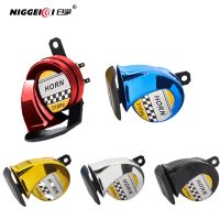 NIGGEII 12V car horn motorcycle horn super loud 115db double waterproof design 360 ° riveting high cost performance