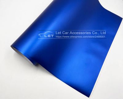 Blue Metallic Matt Vinyl wrap Car Wrap With Air Bubble Free Chrome Red Matt Film Vehicle Wrapping Sticker Foil