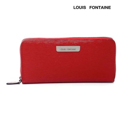Louis Fontaine กระเป๋าสตางค์แบบยาวซิปรอบ รุ่น BELLA - สีแดง ( LFW0042 )