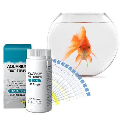 Fish Tank Test Strips Freshwater Aquarium Test Strips Saltwater PH Detector Water Test Kit For General Hardness Chlorine Nitrite Inspection Tools