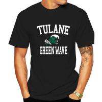 T-shirt เสื้อยืดลําลอง แขนสั้น พิมพ์ลาย Tulane University Green Wave Arch ออกแบบดี แฟชั่นสําหรับผู้ชายS-5XL  YT4C