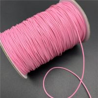 0.5mm 0.8mm 1mm 1.5mm 2mm Pink Waxed Cotton Cord Rope Waxed Thread Cord String Strap Necklace Rope For Jewelry Making