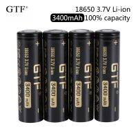 【popular】 Molla Traders 2020 GTF 18650 3400MAh 100% 3.7V Li-Ion ชาร์จใหม่ได้สำหรับไฟฉาย Flat