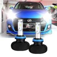 2PC ไฟฉายคาดศีรษะ LED ไฟหน้า H11หลอดไฟสำหรับ Perodua Myvi LagiBest 2nd Gen,ปี2011-2014