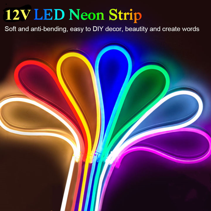 led-strip-12v-waterproof-2835-120ledm-ribbon-led-neon-light-strip-12v-ip67-whitewarm-white-red-green-blue-pink-yellow-led-tape