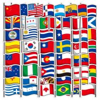 【CW】◑❧┋  10/30/50/PCS New Countries Flags Personality Graffiti Stickers Skateboard Luggage Laptop Wholesale