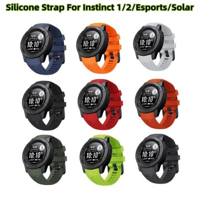 Galaone Garmin Instinct สายรัดข้อมือซิลิโคนแบบ2สายนาฬิกา22มม. สามารถเปลี่ยนได้สำหรับ Instinct 1 /Esport/solar Band Bracelet CarterFa