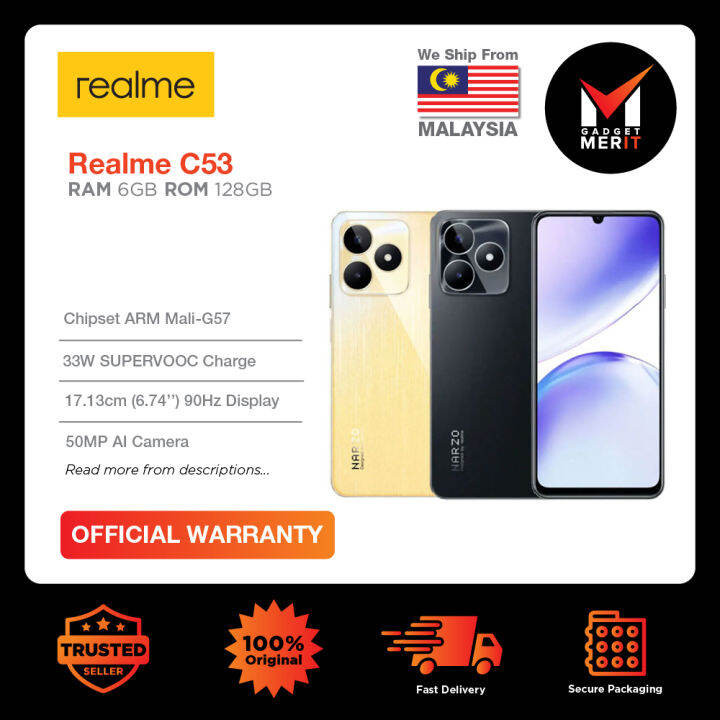 Realme C53 Smartphone | Unisoc Tiger T612 | 6.74