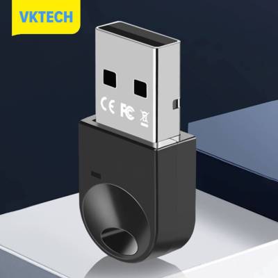 [Vktech] อะแดปเตอร์ USB บลูทูธเข้ากันได้5.3 USB ตัวแปลงเสียง3Mbps สำหรับคอมพิวเตอร์แป้นพิมพ์ไร้สายตัวเชื่อมต่อเมาส์
