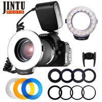 JINTU RF-550มาโคร48 LED แหวนแสงแฟลชสำหรับ Canon 750D 760D T6i T6s Mark II T3i T4i T5 550D กล้อง700D