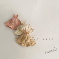 【hot sale】﹊ C05 Baby Girls Lotus Leaf Rabbit Ear Hat Newborn Princess Summer Hats