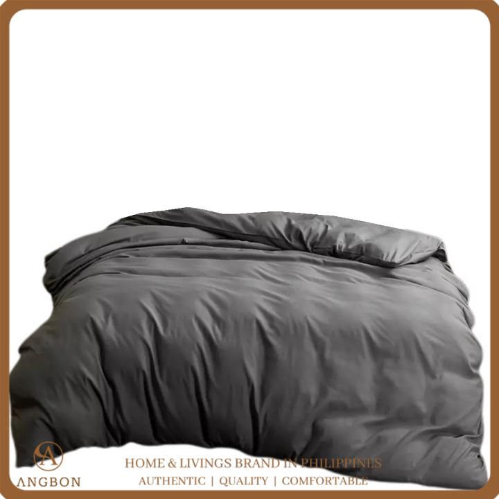 Angbon Plain White Comforter Queen size Us Cotton Comforter 180*220 cm