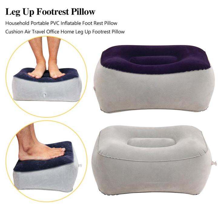 foot-pillow-household-portable-relaxing-feet-pillow-inflatable-foot-rest-leg-cushion-pvc-travel-office-footrest-ottoman-tool-พร้อมส่ง-ส่งจากร้าน-malcolm-store-กรุงเทพฯ