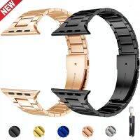 Metal Strap for Apple Watch 45mm 41mm 44mm 40mm 42 38mm 49mm New Stainless Steel Wristband for iWatch Series Ultra 876543SE Band Straps