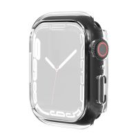 SmartPhonemall Shockproof TPU Protective Case For Apple Watch Series 8 / 7 45mm(Transparent)