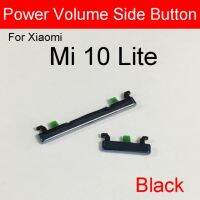 ปุ่มด้านข้าง Powervolume สำหรับ Xiaomi Mi 10 Lite Pro เปิด/ปิดระดับเสียงขึ้น/ลงชิ้นส่วนอะไหล่กุญแจสวิตช์ควบคุมเสียง