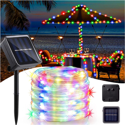 200LED Solar Fairy String ไฟกลางแจ้ง20M IP65ยาวพิเศษกันน้ำ8โหมด Led Solar Chrismas Fairy Light Multicolor