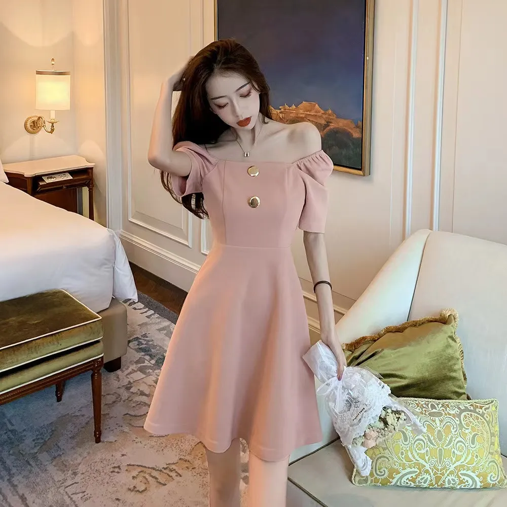Korean Version Pink Dress, Bra, Sexy Party Dress, Graduation Dress, Fashion  Dress, Women'S Dress, Waist Up, Slim Fashion Dress | Lazada Ph