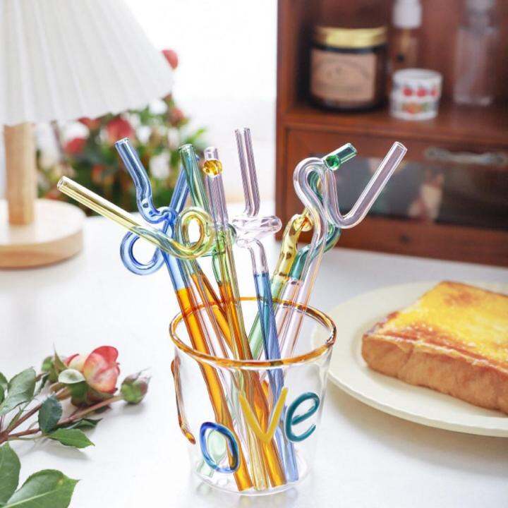 Glass Straw, Transparent Straw For Party, Heat Resistant Straw