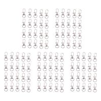 100Pcs Metal Lobster Trigger Swivel Clasp Hooks Clip Buckle Jewellery Making Arts Crafts Key Ring Keychain 35Mm Picture Hangers Hooks