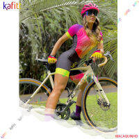 2023 KAFITT ผู้หญิง Professional Triathlon ชุดเสื้อผ้าขี่จักรยาน Skinsuits Coupa De Ciclismo Rompers Jumpsuit ชุด Double Lycra