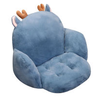 Warm Plush Animal Shape Backrest Pillows Breathable Soft Lounge Chair Seat Cushion Non-slip Tatami Mattress Home Decor