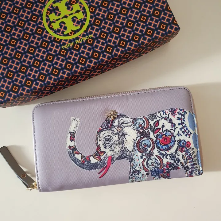 Guaranteed Authentic .Y . Robinson Zip Continental Women's Nylon Long Wallet With Elephant Design - Grey | Lazada PH Guaranteed Authentic .Y . Robinson Zip Continental Women's Nylon Long Wallet With Elephant Design - Grey | Lazada PH