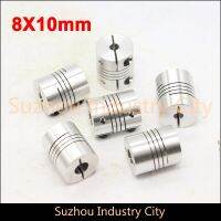 ∈ 6pcs CNC Stepper motor shaft connector 8 x 10mm Flexible Shaft Coupling Clamp Coupler Connector Diameter 25mm Length 30mm