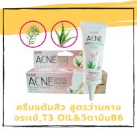 ISME อิสมี ครีมแต้มสิว สูตรว่านหางจระเข้ , ทีทรีออยล์ &amp; วิตามินบี 6 ขนาด 10 กรัม