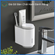 Kệ Nhà Tắm ECOCO 2 Cốc , Giá Treo Bàn Chải Đánh Răng ECOCO Dán Tường