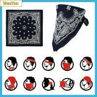 WENYOU 22นิ้ว ที่คาดผม สายรัดข้อมือ อุปกรณ์กีฬา ผ้าพันคอสี่เหลี่ยม Paisley Bandana ผ้าพันคอ หมวก