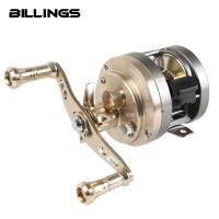 BILLINGS รอกตกปลาโลหะล้อเลื่อนเหยื่อล่อแบบขว้างรีล9 + 1BB 7Kg ลาก265G โลหะผสมแกนม้วนโลหะที่จับสำหรับน้ำเค็ม