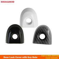 ○☋ 806441KK0D Fit For Nissan Juke amp; Micra Drivers Car Accessories Carbon fiber/ Black/White Door Lock Cover With Key Hole