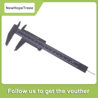 NewHopeTreee 1PC 6นิ้ว150มม.พลาสติก vernier caliper sliding Gauge ไม้บรรทัดเครื่องประดับวัด