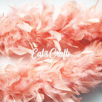 ขนนก เส้นกลม ขนไก่ Chandelle Boa Feather (available in several colors) Fluffy, feathers for decoration.(มีให้เลือกหลายสี) สินค้าพร้อมส่ง