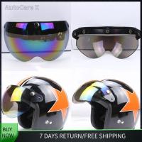 การจัดเรียงอัตโนมัติ X พลิกขึ้นเลนส์ DIY 3-Snap Visor 3-4หมวกกันน็อครถจักรยานยนต์ครึ่งหมวกกันน็อครถจักรยานยนต์เลนส์หมวกกันน็อคมอเตอร์ไซค์นักบิน-สไตล์หมวกนิรภัยสำหรับมอเตอร์ไซค์เลนส์หมวกกันน็อคมอเตอร์ไซค์สามปุ่ม