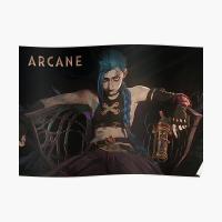 4K Arcane Jinx Powder Is Dead Poster Funny Decor Home Room Decoration Wall Print Vintage Painting Picture Art Mural No Frame