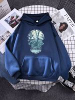 The World In The Skull Butterfly Bird Spider Web Women Hooded Korean Soft Streetwear Daily Soft Pullovers Street Pocket Sweat Size Xxs-4Xl