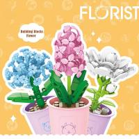 Building Blocks Flower Plants Potted Bouquet Assembled Educational Toy For Children Toys H7X9