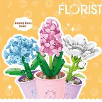 Building Blocks Flower Plants Potted Bouquet Assembled For Children Toy Toys Educational P9E2