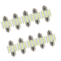 31มิลลิเมตร3258 12smd 1.25 12โวลต์สีขาว Trisense พู่ห้อยหลอดไฟ Led De3175 De3022โคมไฟประตูภายใน3175สำหรับรถ