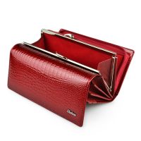 HH Genuine Leather Womens Wallet Alligator Long Hasp Zipper Wallet Ladies Clutch Money Bag New Female Luxury Coin Purses Wallets